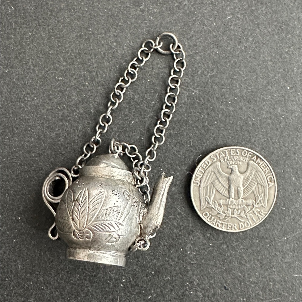 Rare Vintage Chinese Metal Teapot